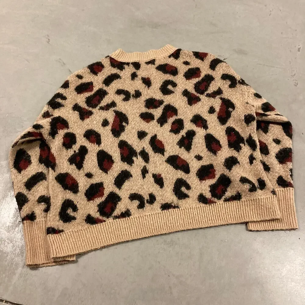 Y2K cheetah sweater